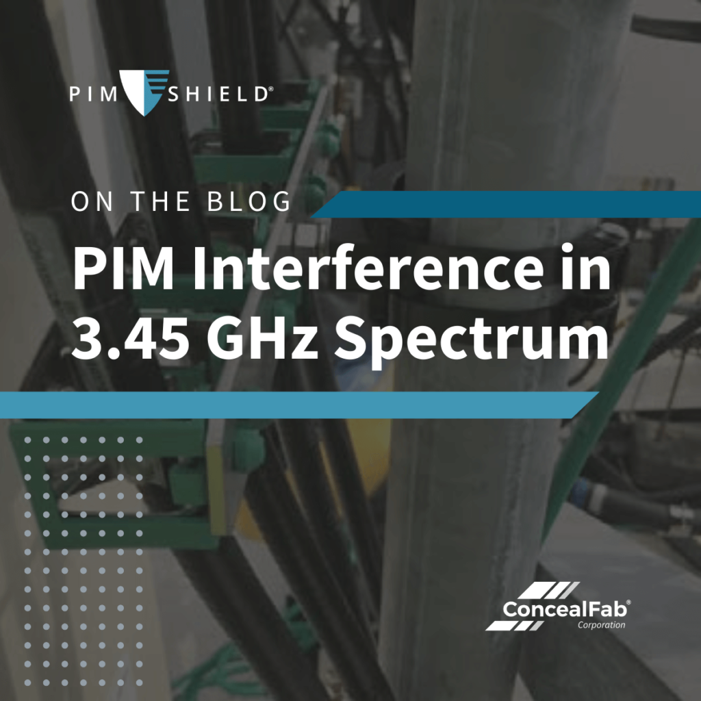PIM interference in 3.45 GHz spectrum